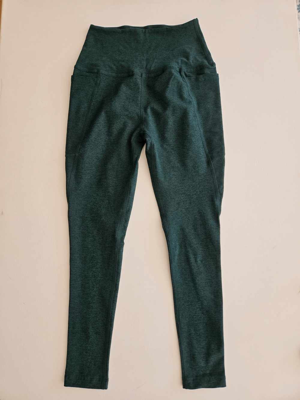 Beyond Yoga Spacedye Caught in the Midi Pocket Sprue Heather Legging Size M - Picture 8 of 10